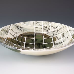 Sage and French Vanilla Bowl by Karen Wallace