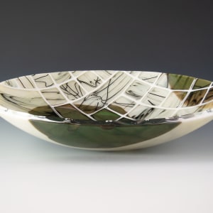 Sage and French Vanilla Bowl by Karen Wallace 