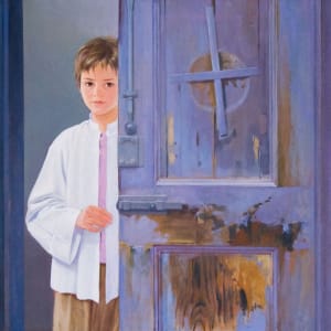 Nen darrere la porta blava by Grimà