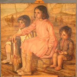 Tres nens asseguts by Agustí Ferrer i Pino 