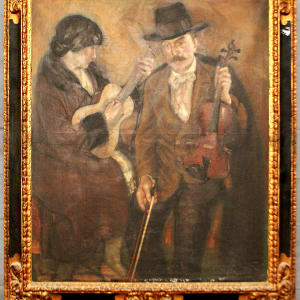 Home, dona, violí i guitarra by Agustí Ferrer i Pino 