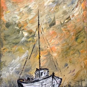 Barca en calma by Josep Aragonés Zafra