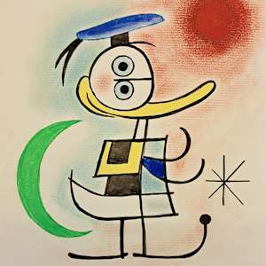 El Pato Donald inspirado en Joan Miró by Toni Fernandez