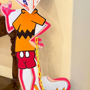 ART IDOL #7: MR BRILLO HEAD WALKS FIDO by Curtis Dickman, Image 1.