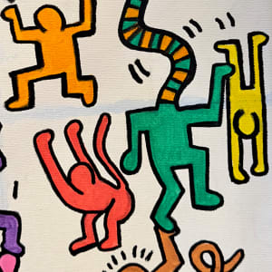 RED HARING. A TRIBUTE TO KEITH HARING. by Curtis DIckman | Artwork Archive