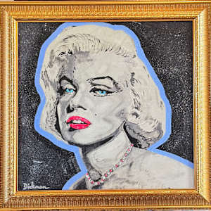 DIAMOND DUSTED MARILYN LIMITED EDITION (Gold Frame) Proof 2 by Curtis Dickman