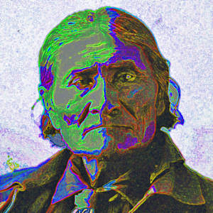 COWBOYS AND INDIANS #2. JOHN WAYNE AND GERONIMO by Curtis Dickman 