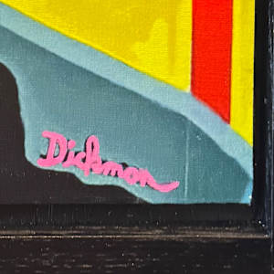 CHROMATIC CONTOURS OF CAMELBACK MOUNTAIN. by Curtis Dickman  Image: signature. bottom right corner.