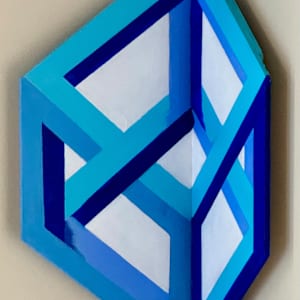 BLUE CUBE by Curtis Dickman  Image: RIGHT SIDED VIEW