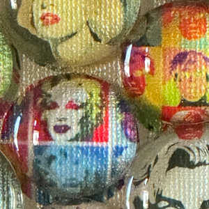 MARILYN BLOWS BUBBLES by Curtis Dickman 