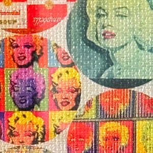 MARILYN BLOWS BUBBLES by Curtis Dickman 