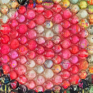 MARILYN BLOWS BUBBLES by Curtis Dickman 