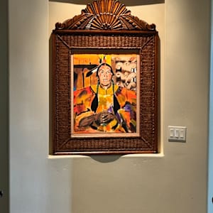 TAOS INDIAN (AFTER NICOLAI FECHIN) by Curtis Dickman 