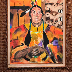 TAOS INDIAN (AFTER NICOLAI FECHIN) by Curtis Dickman 