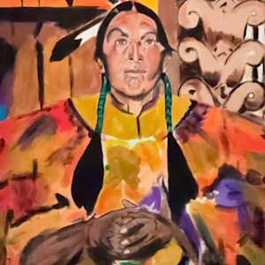 TAOS INDIAN (AFTER NICOLAI FECHIN) by Curtis Dickman 