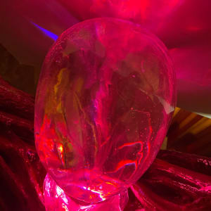 I SURRENDER (Saguaro Cactus, Translucent art resin,  LED illuminated ) by Curtis Dickman 