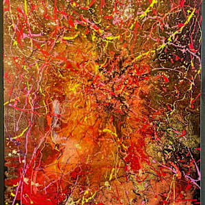 LIFE IS MESSY/Tribute to Jackson Pollock by Curtis Dickman 