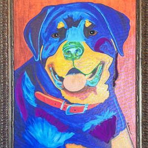 U CAN TEACH AN OLD DAWG NEW TRICKS (Limited Edition Print) by Curtis Dickman 