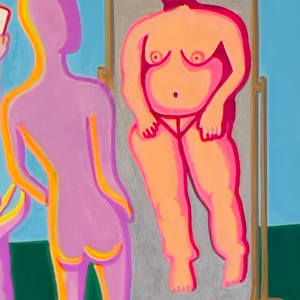 GIRL BEFORE THE MIRROR"  aka "ALL BY MY SELFIE" by Curtis DIckman 