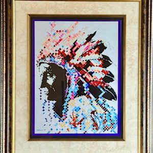 LAKOTA INDIAN CHIEF 1 by Curtis Dickman
