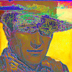 COWBOYS AND INDIANS #2. JOHN WAYNE AND GERONIMO by Curtis Dickman 