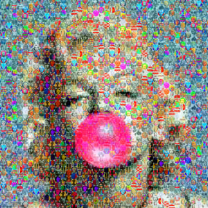 MARILYN BLOWS BUBBLES by Curtis Dickman  Image: VIVID