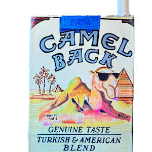 CAMELBACK MOUNTAIN CIGARETTE PACK SCULPTURE by Curtis Dickman 