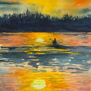 Evening Paddle by Katy Heyning