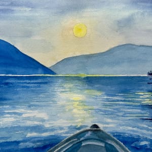 Blue Mountain Lake Study by Katy Heyning