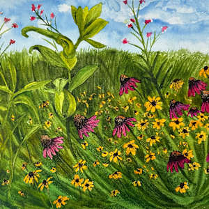 Whimsical Flowers by Katy Heyning
