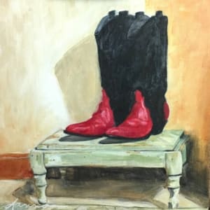 Red Boots - print by Danna Tartaglia