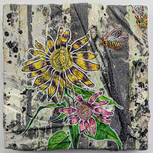 Enjoying the Old Pollen by Greg Hausler  Image: Enjoying the Old Pollen on white wall