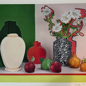 White Poppies with Apples & Oranges by Daniel Gordon