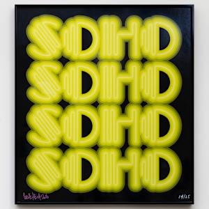 SOHO (Acid Green) by Ben Eine