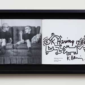 Stedelijk Museum exhibition catalog with drawing by Keith Haring