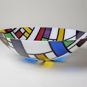 A  Bowl for Theo van Doesburg #1 by Macoupin Prairie Glassworks 
