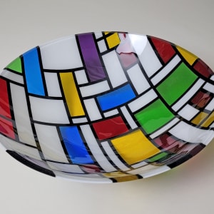 A  Bowl for Theo van Doesburg #1 by Macoupin Prairie Glassworks 