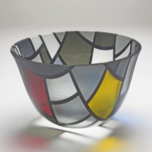 Vessel Composition 10: Color Planes in Shades of Gray by Jim Scheller 