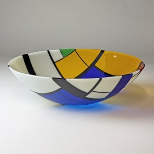 A Bowl For Georges Vantongerloo by Scheller's Macoupin Prairie Glassworks 