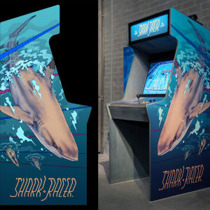 Shark Racer arcade cabinet by Robert Long