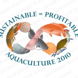 Aquaculture 2010 Conference Logo by John Norton