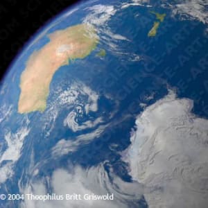 Antarctica and Australia from Space by Theophilus Britt Griswold