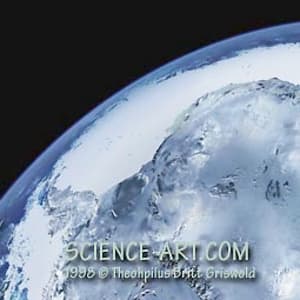 Antarctica from Space by Theophilus Britt Griswold