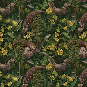 Balsamroot and Otters wallpaper by Jay Rasgorshek