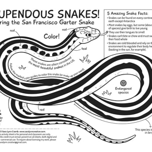 Stupendous Snakes activity page by Sara Cramb