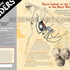 Black Widows, Latrodectus by Marjorie Leggitt, Image 1.