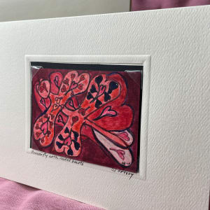 Dragonfly with Rooted Hearts by Susan Detroy  Image: Side and Envelope