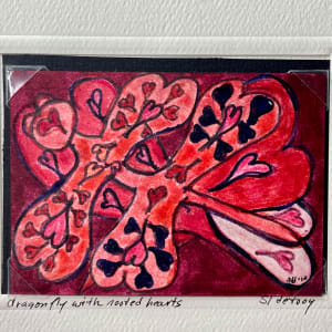 Dragonfly with Rooted Hearts by Susan Detroy