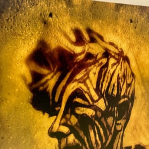 Warrior 20x20 by Susan Detroy  Image: Detail