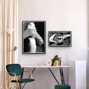 Foot and Paw by Susan Detroy  Image: Set up with other Isabel series pieces 